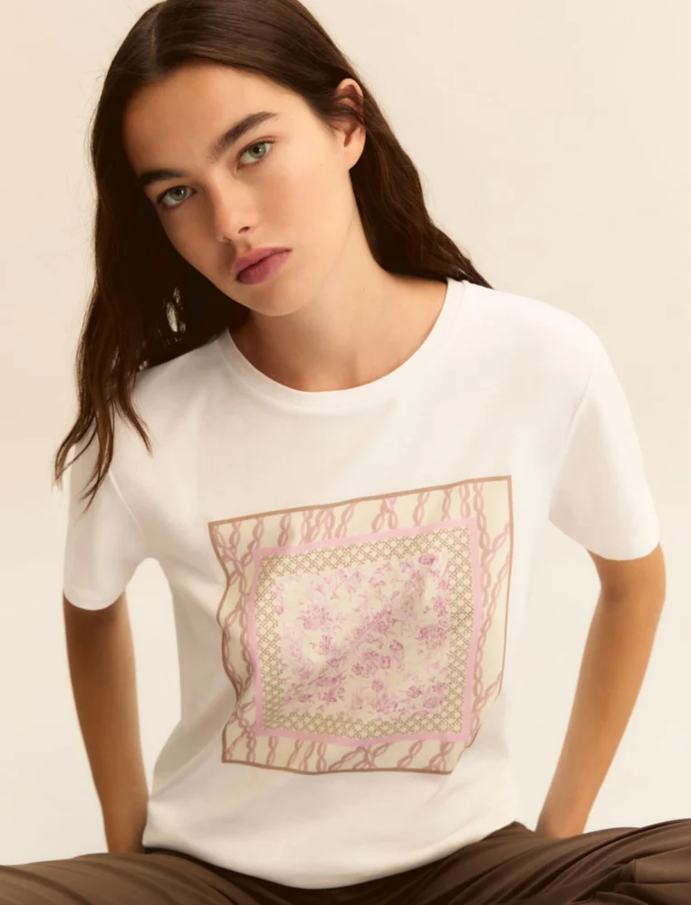 Emmracconto T-shirt (Pink Foulard) - Emme Marella
