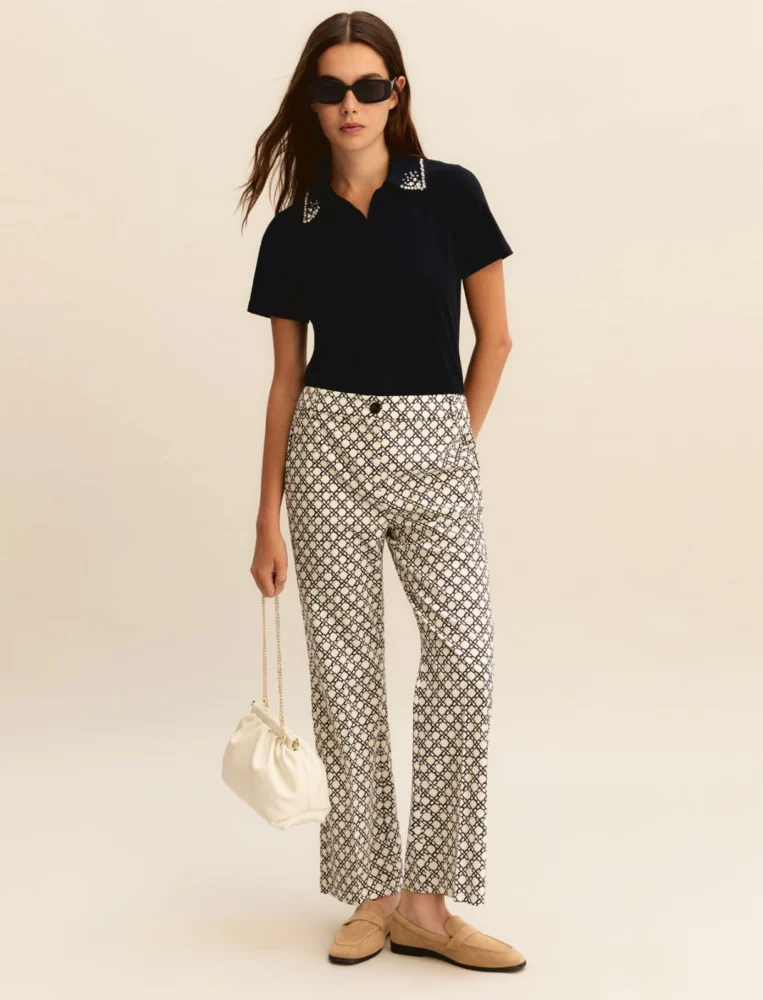 Emmonirica Polo T-Shirt (Navy) - Emme Marella