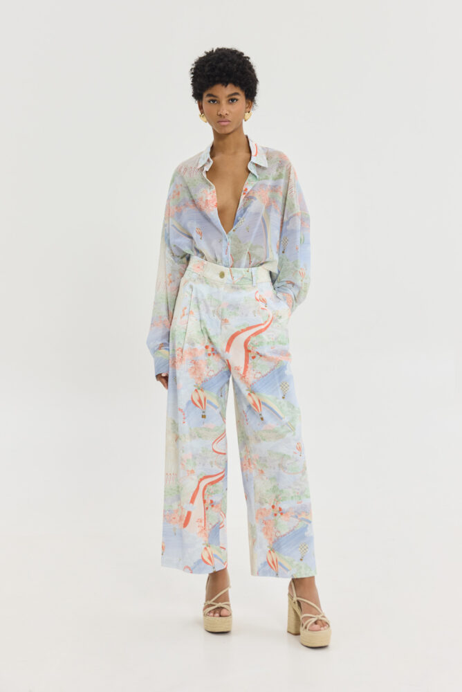 Ava Pants (Light Blue) - Hemithea