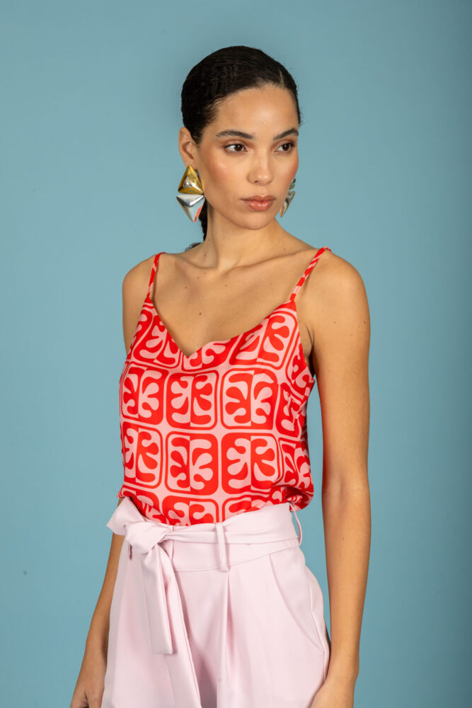 Javier satin top - Chaton