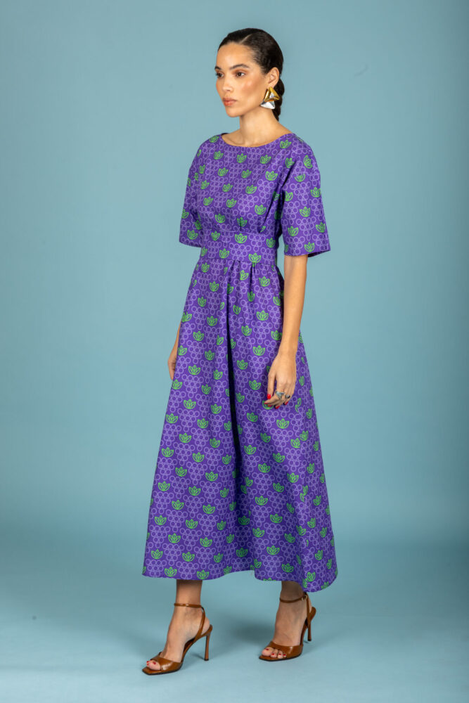 Lorena poplin sleeve dress - Chaton