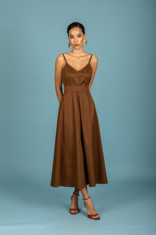Rafael dress (Dark Brown) - Chaton