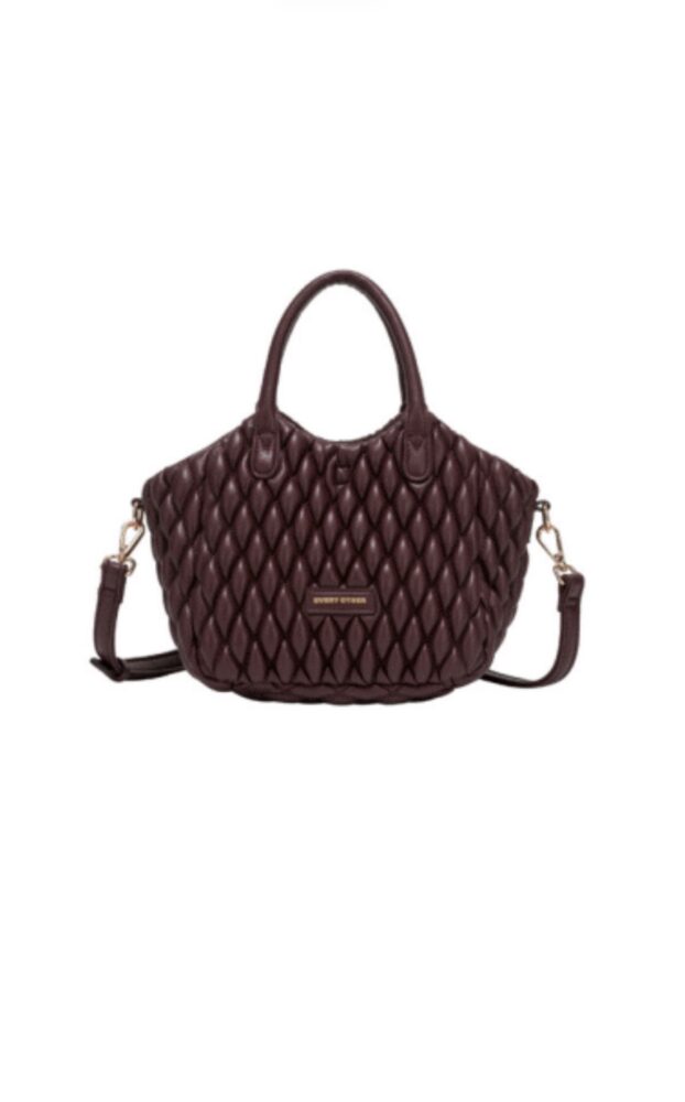Dima Burgundy Quilted Grab Bag - Every Other