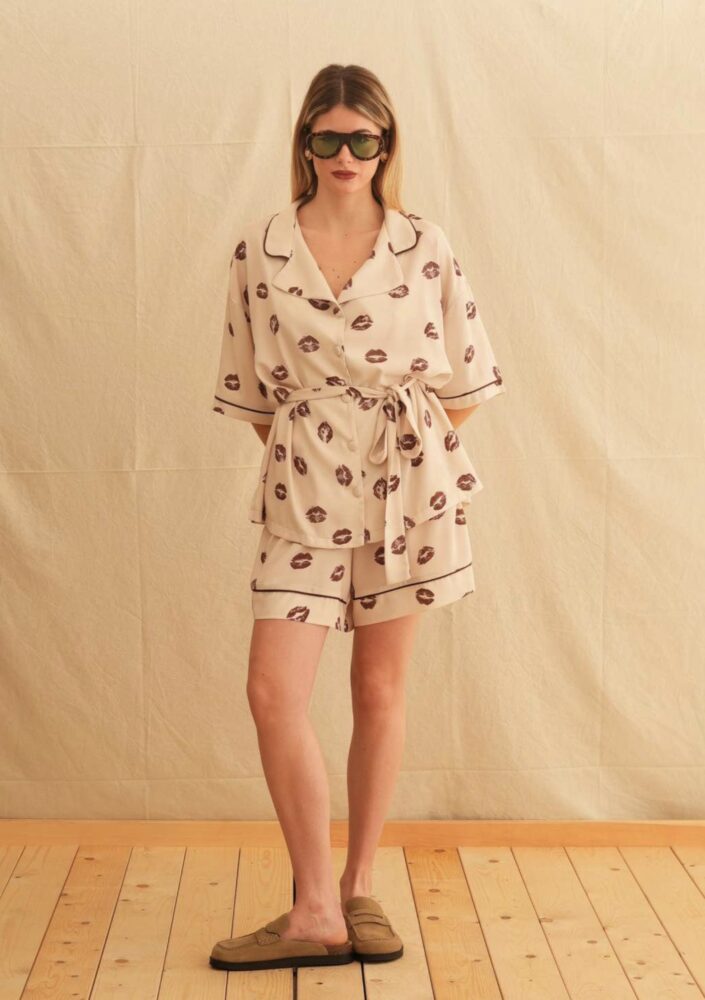 Brown Kiss Shorts - Georgina Trikogia