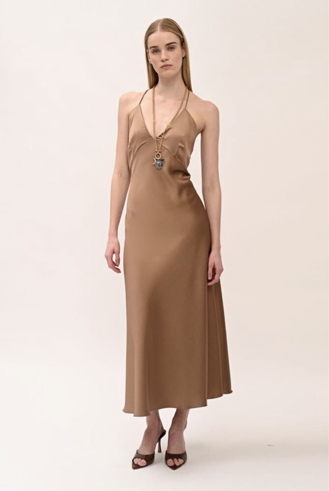 Mindy Midi Satin Dress - Twenty 29