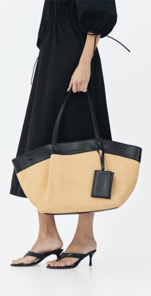 Horizon Large (Straw) - Leather Twist