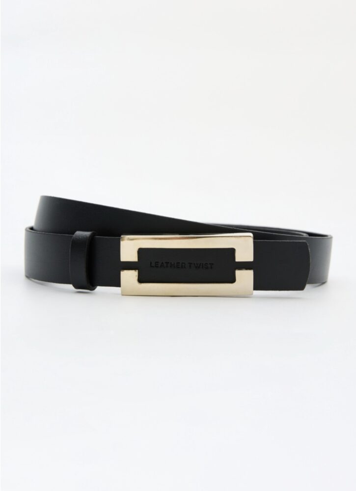 Icon Belt (Black) - Leather Twist