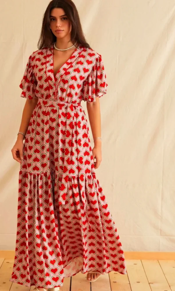 Red Love Vintage Dress - Georgina Trikogia
