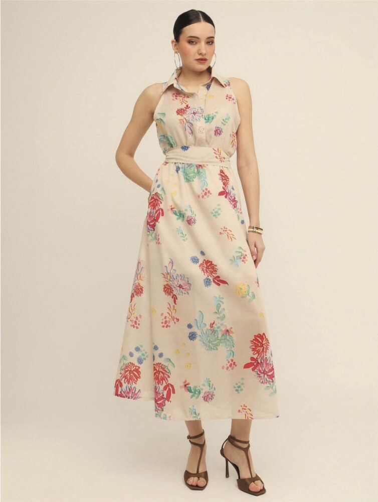 Grace Ivory Midi Dress - BeeMe