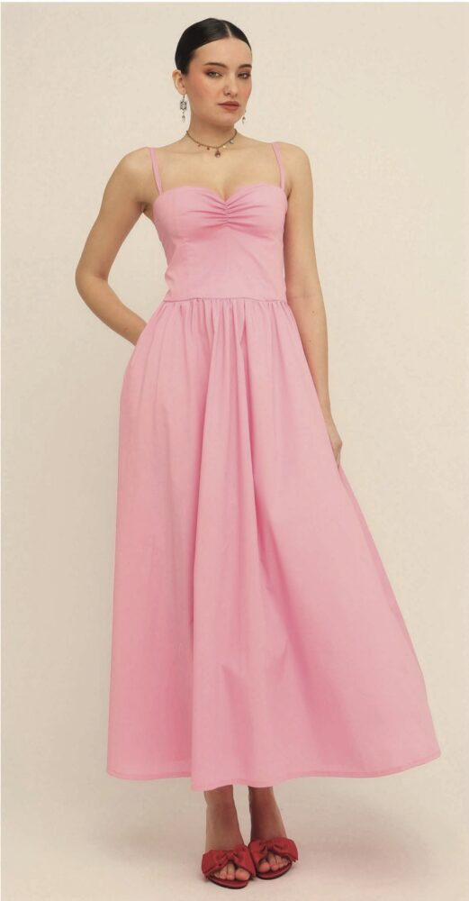 Melody Pink Maxi Dress - BeeMe