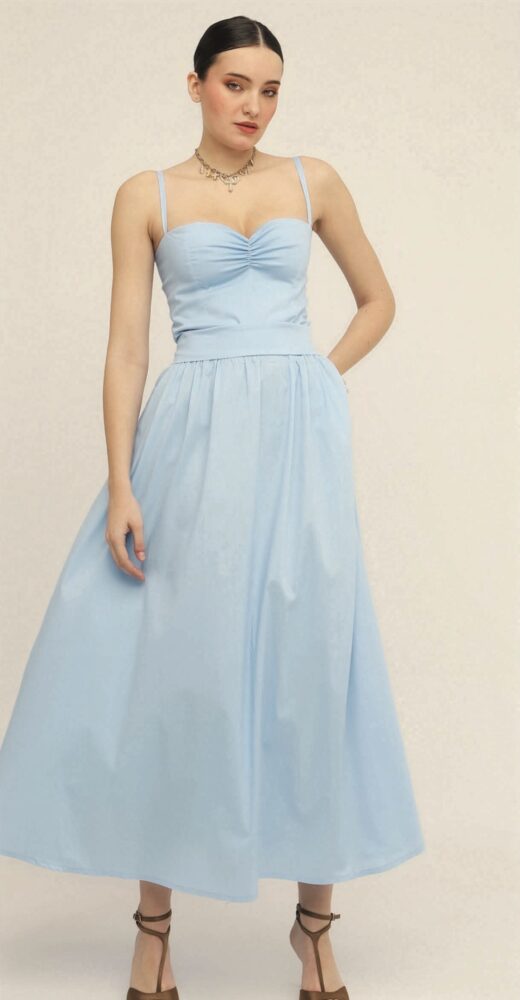 Melody Light Blue Maxi Dress - BeeMe