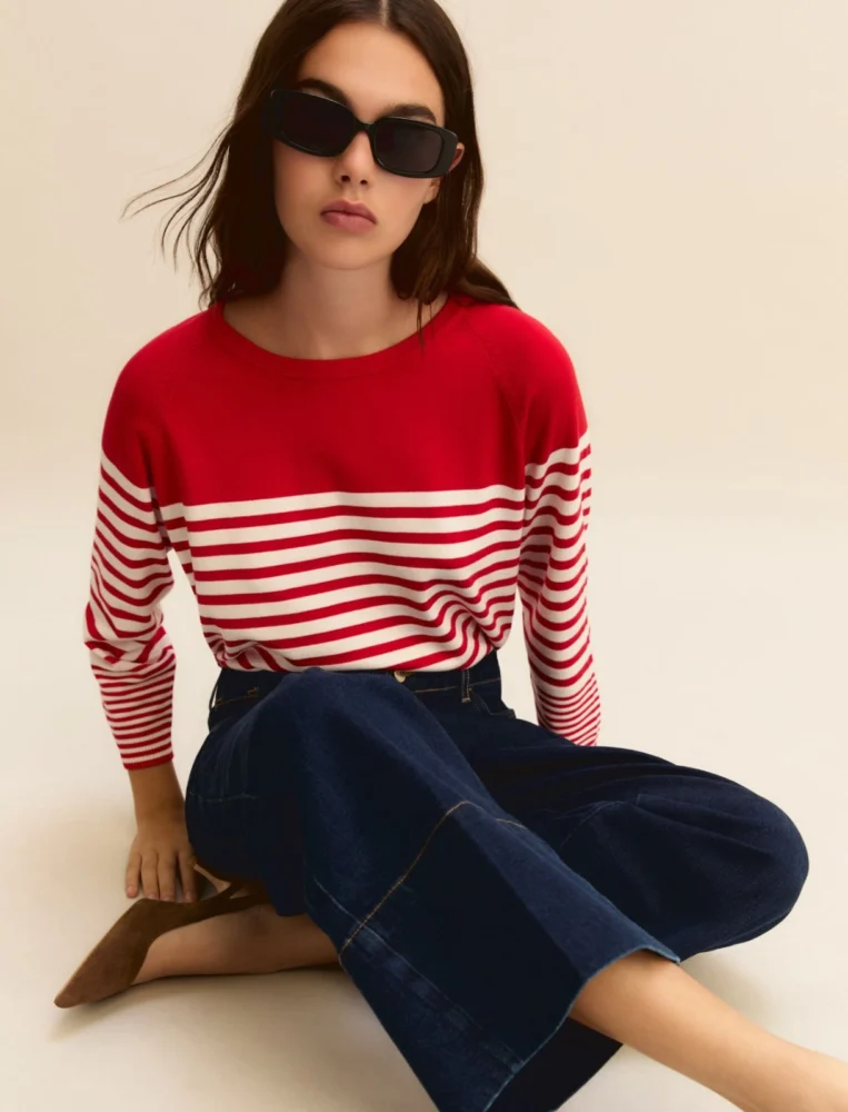 Emmghiglia Red Stretch Viscose Sweater - Emme Marella