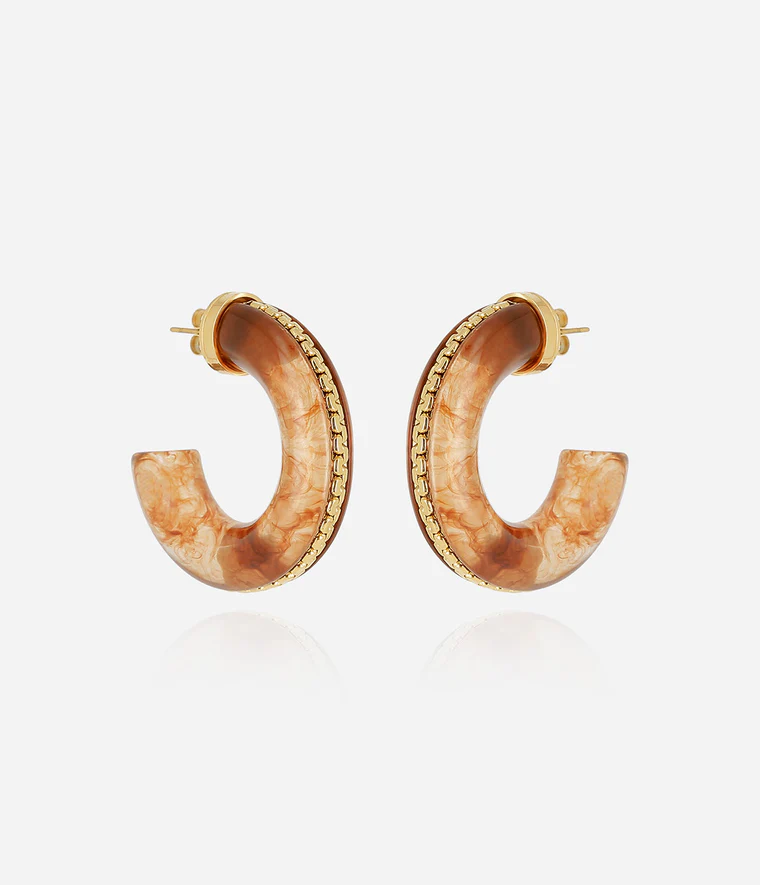 Zakko Brown Earrings - Zag Bijoux