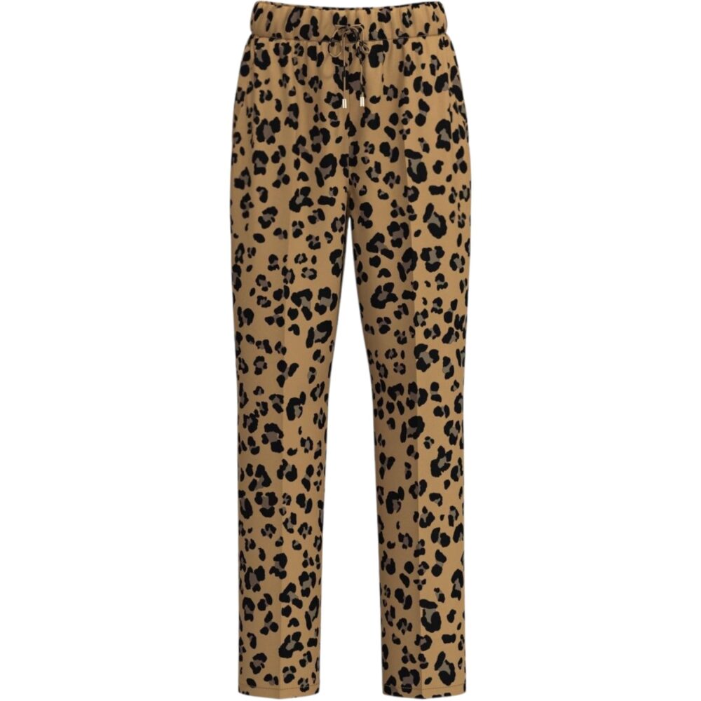 Emmosso Leopard Twill Joggers - Emme Marella