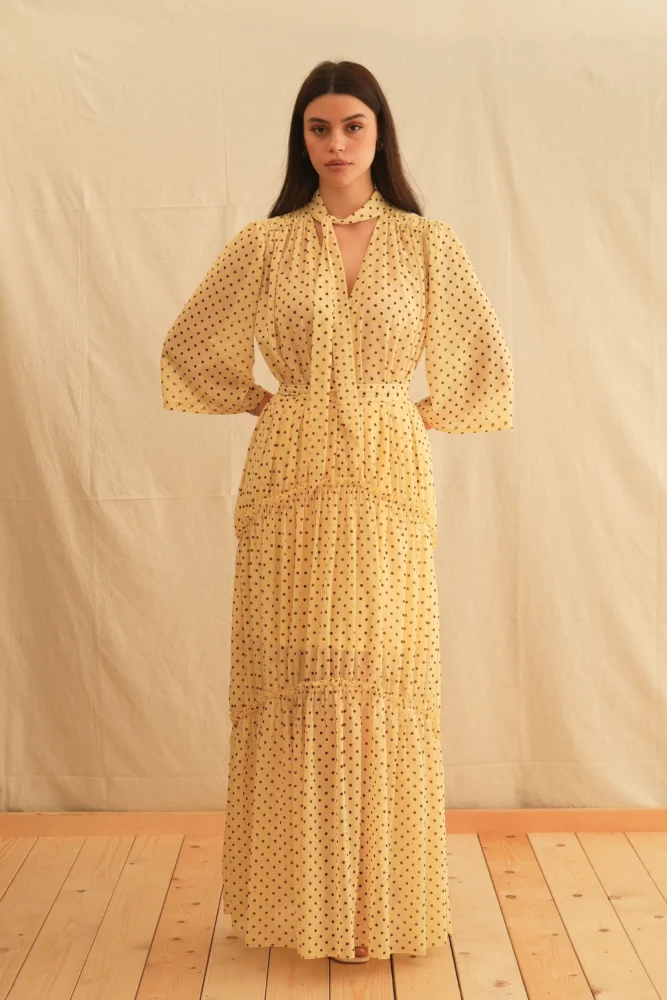Marilyn Dots Maxi Dress - Georgina Trikogia