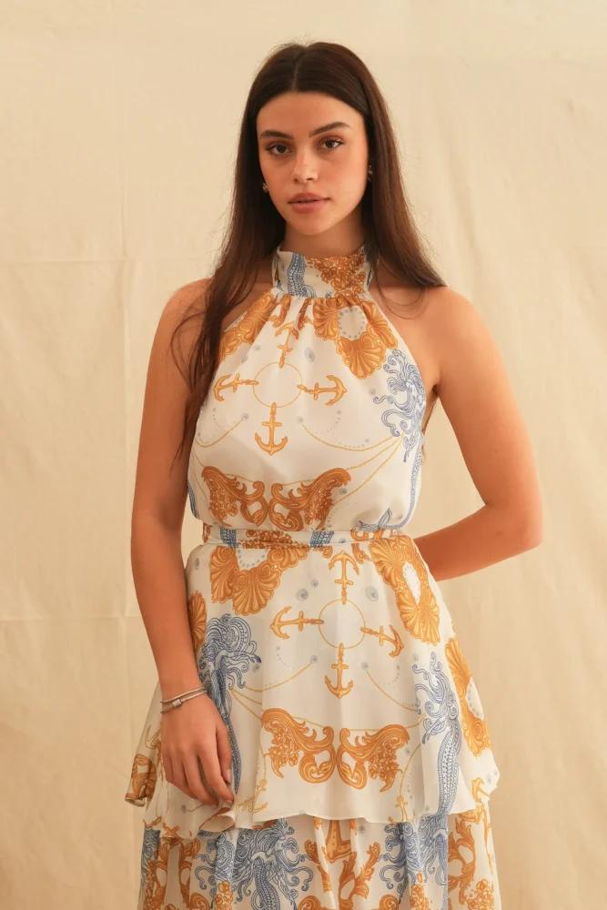 Golden Ocean Backless Top - Georgina Trikogia