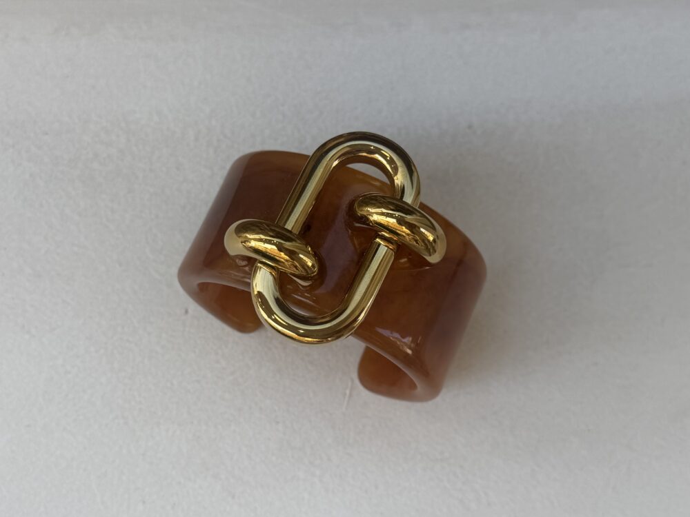 Acetate Brown Cuff - Zag Bijoux