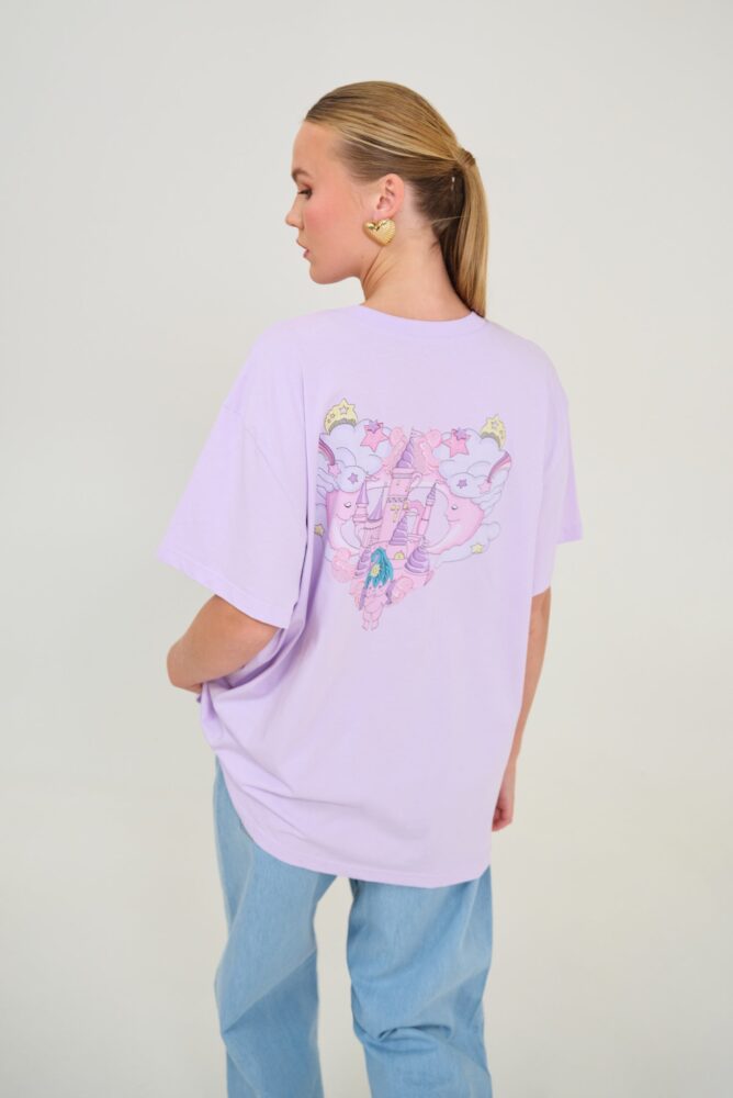 Cheetah T-shirt Lilac (Baby Boom) - Hemithea