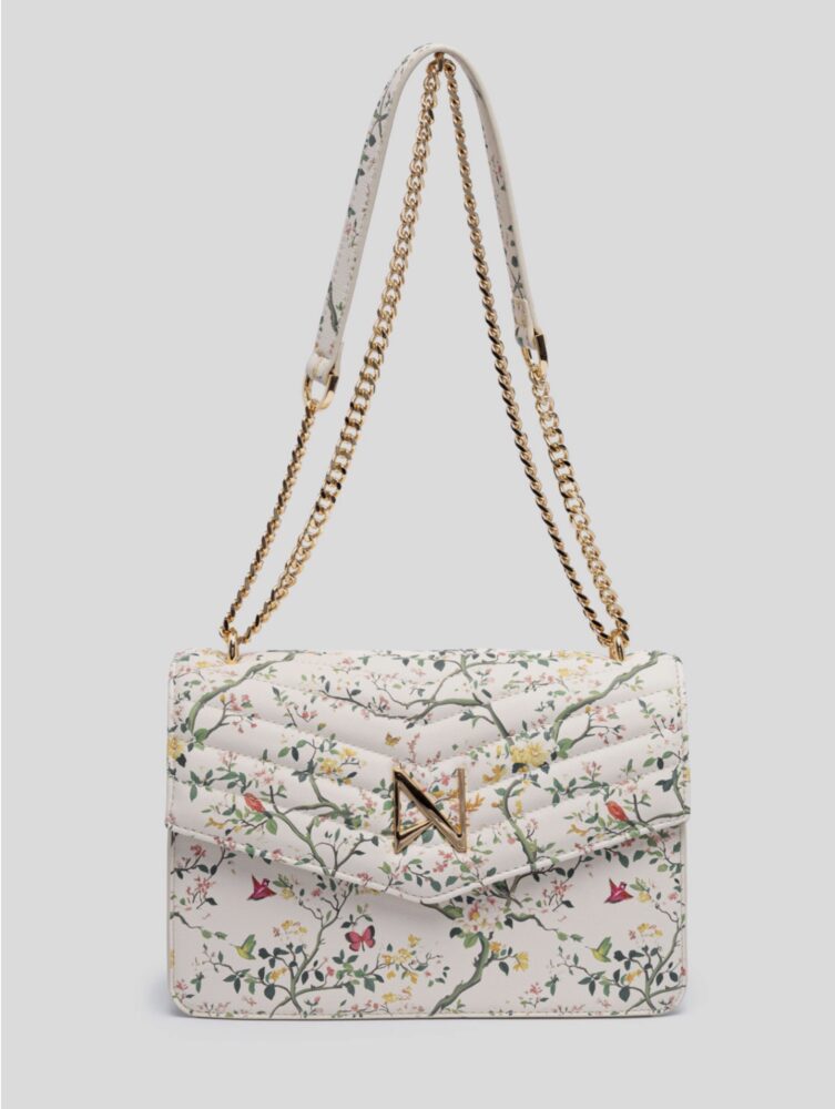 Mia White Floral Bag - Nolah