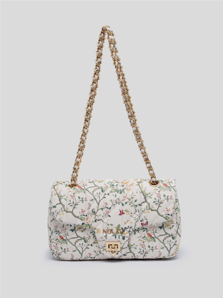 Nostalgia White Floral Bag - Nolah