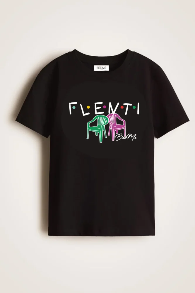 Glenti Black T-shirt - BeeMe