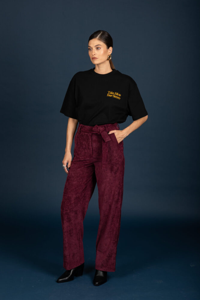 Gwen Pants (Aubergine) - Chaton