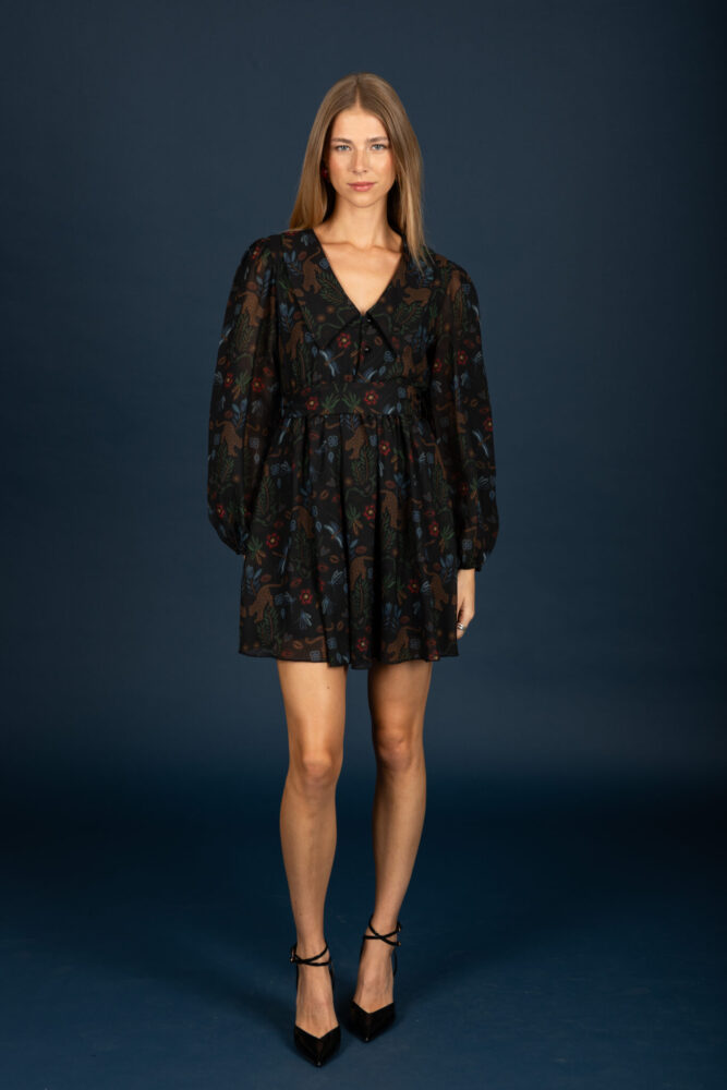 Ennui Chiffon Short Dress - Chaton