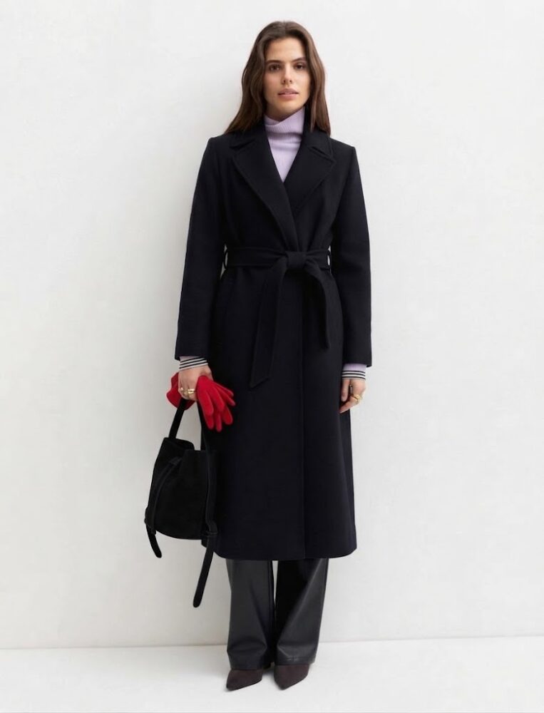 Emmcolimbo Fabric Coat (Black) - Emme Marella