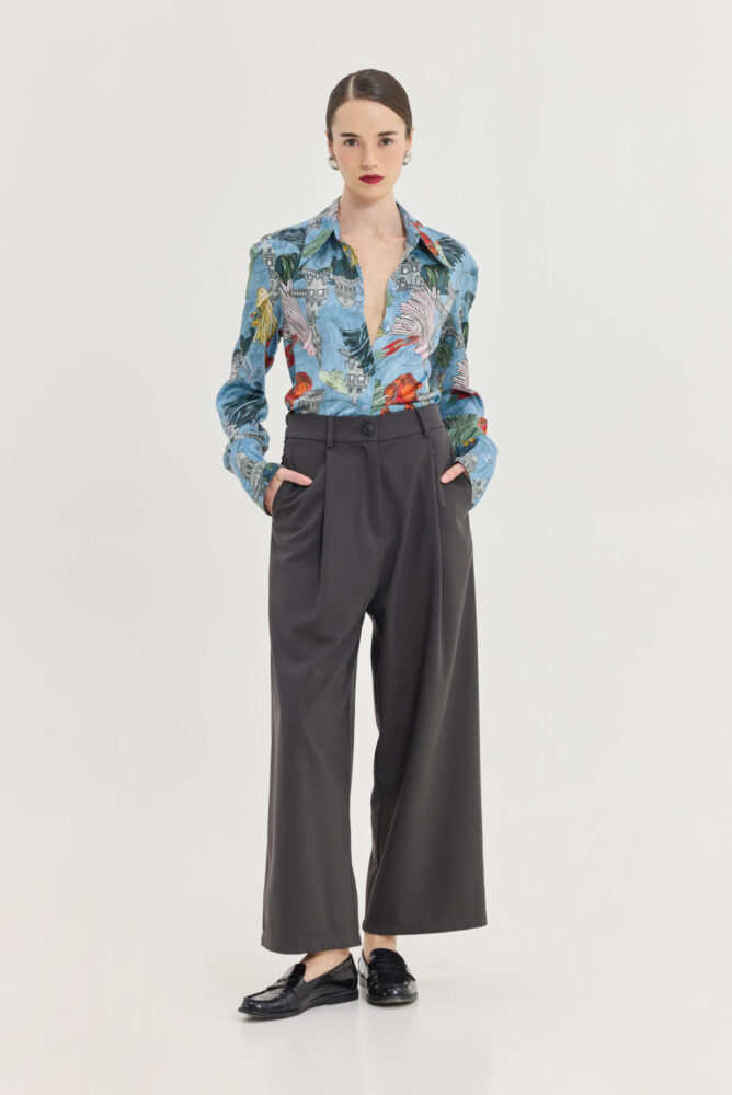Ava Pants (Grey) - Hemithea