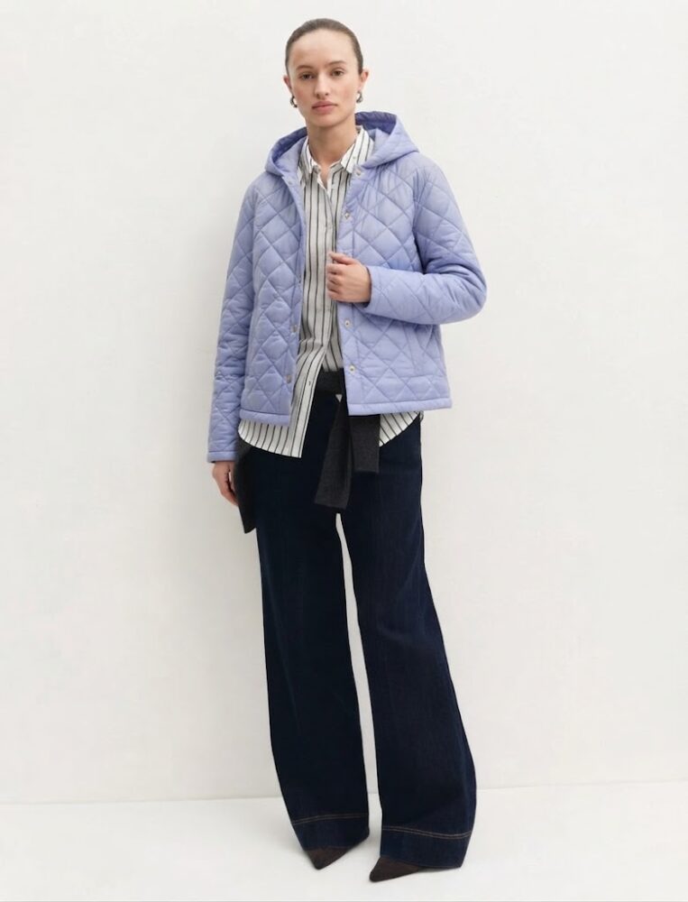 Emmvasto Quilted Jacket (Hydrangea) - Emme Marella