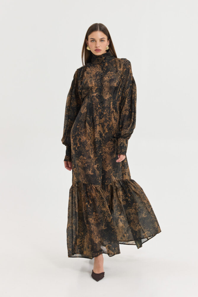 Bramble Dress (Brown) - Hemithea