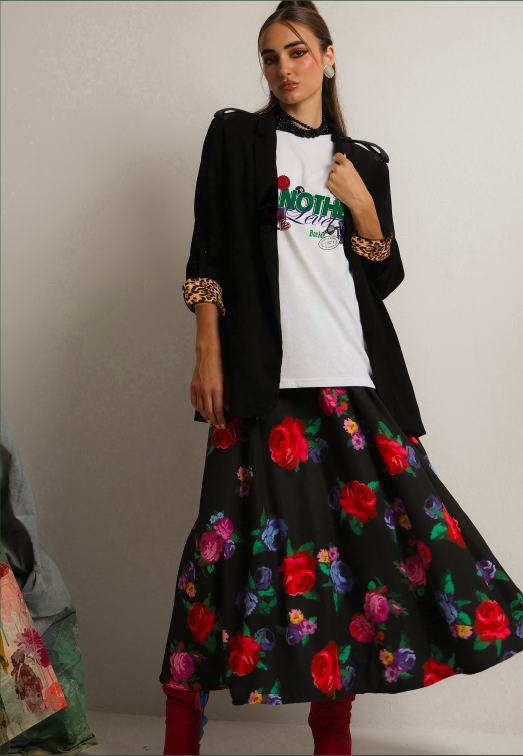 Pearl Roses Skirt - BeeMe