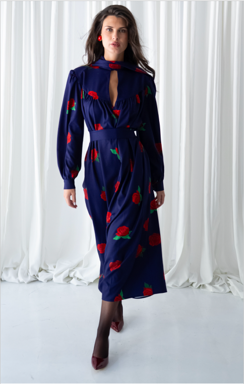 Red Rose Polymorphic Dress - Georgina Trikogia