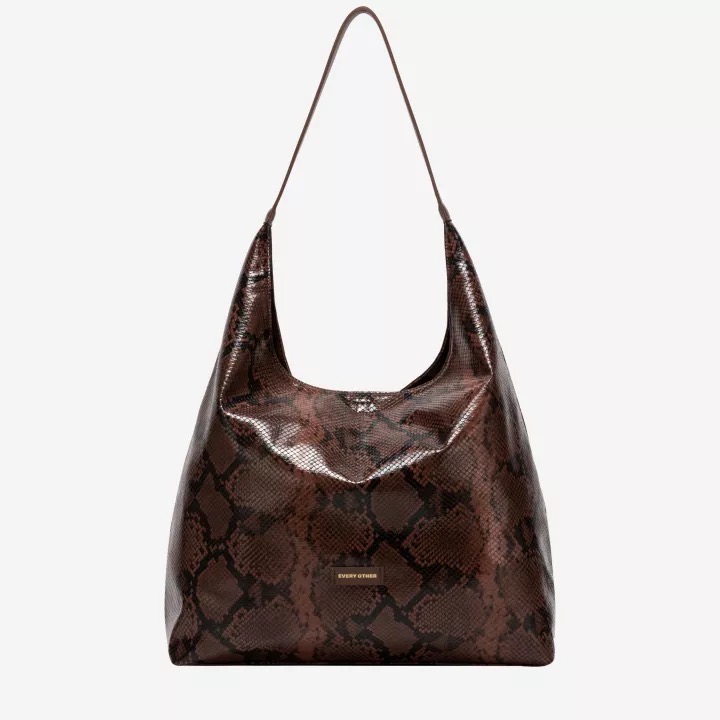 Snake Effect Slouch Tote Bag - Every Other