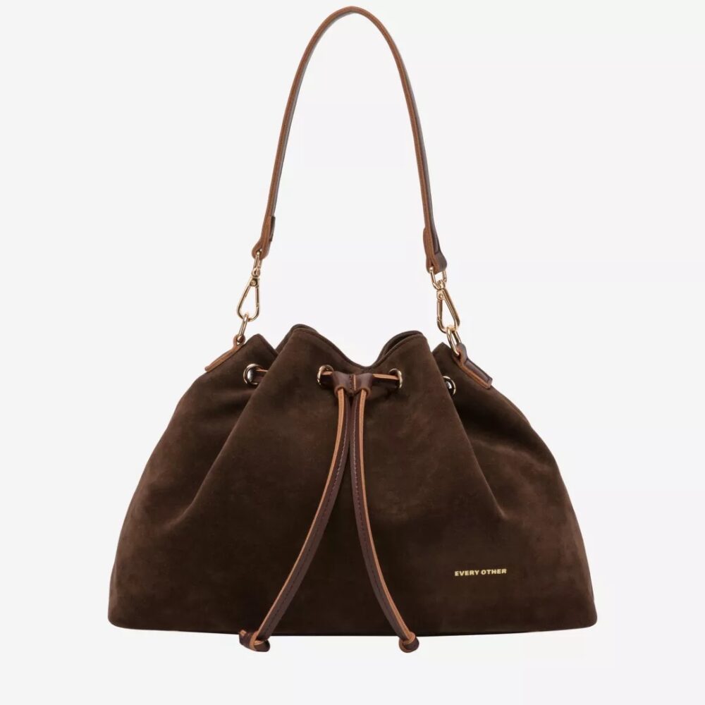 Beau Cinch Brown Faux Suede Shoulder Bag - Every Other
