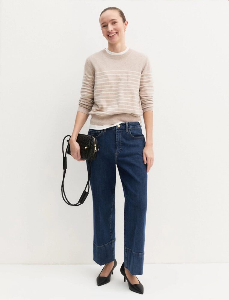 Emmcropped Jeans (Blue) - Emme Marella