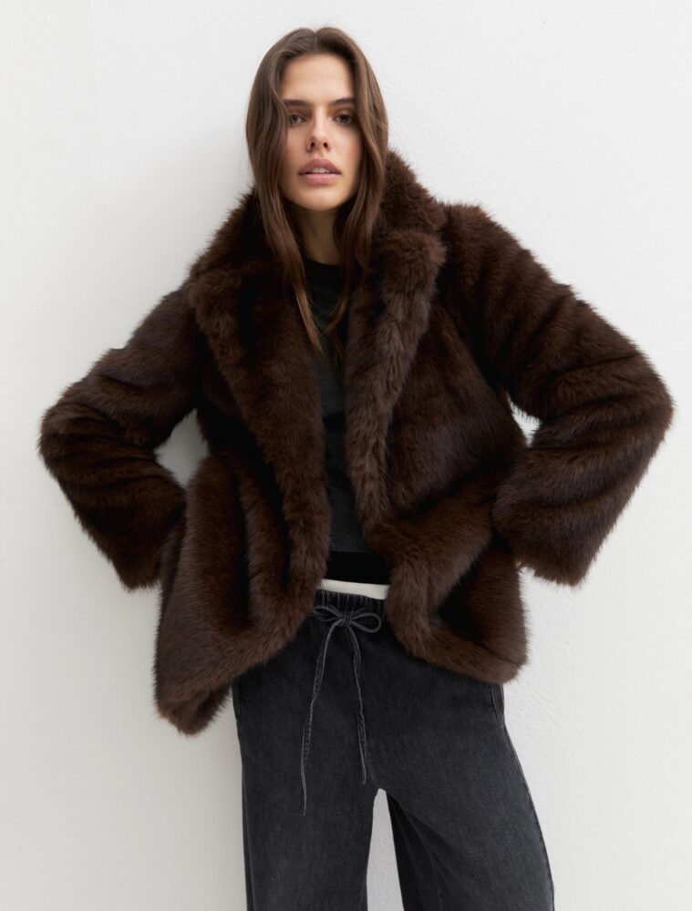 Emmfanello Reversible Coat (Turtledove) - Emme Marella